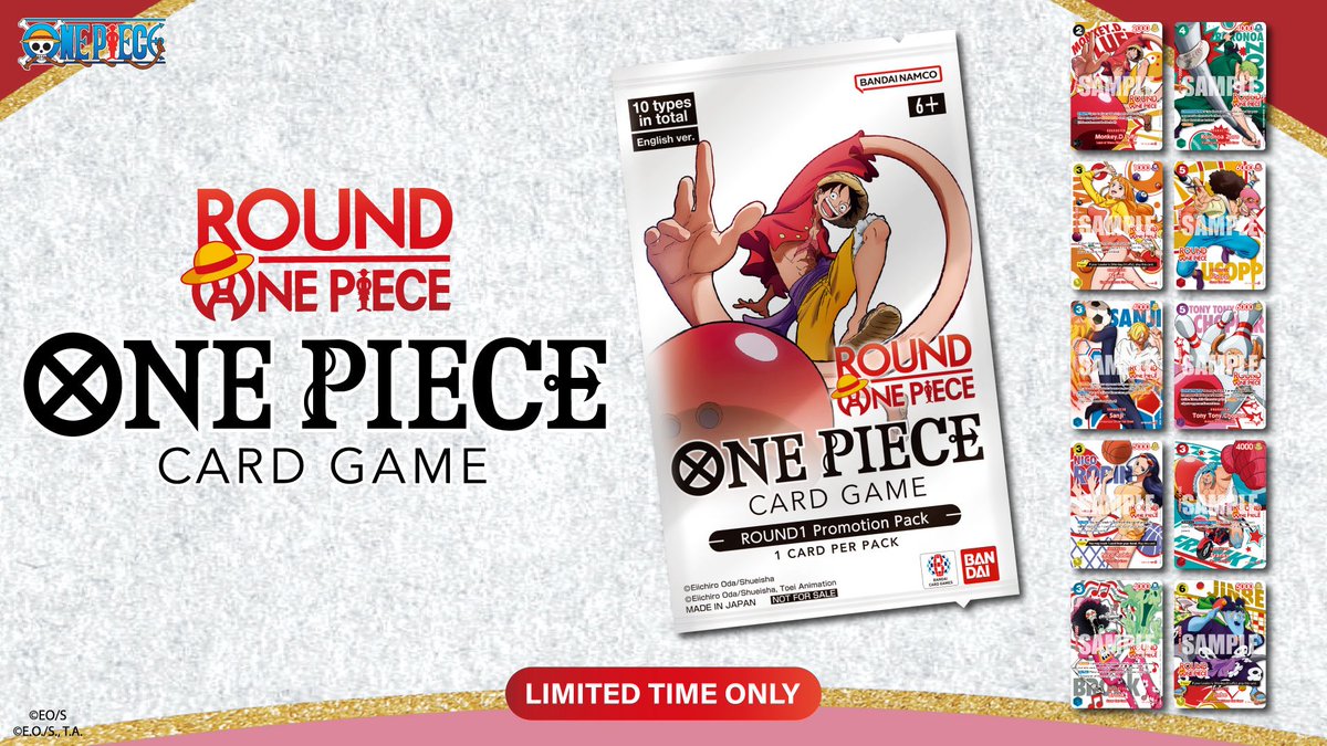 One Piece x Round 1 Promo Pack - 1 Card Sealed (English)